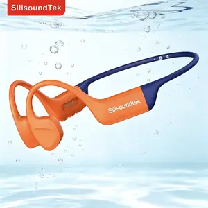 SST S800PRO Silicone Skin-Friendly, Super Light Weight Bone Conduction 32GB MP3 Mode, IP68 Underwater Swimming, Bluetooth V5.3, Open-Ear Wireless Headphone, Adjustable Audio Device for Outdoor Running, Gadgets for Him