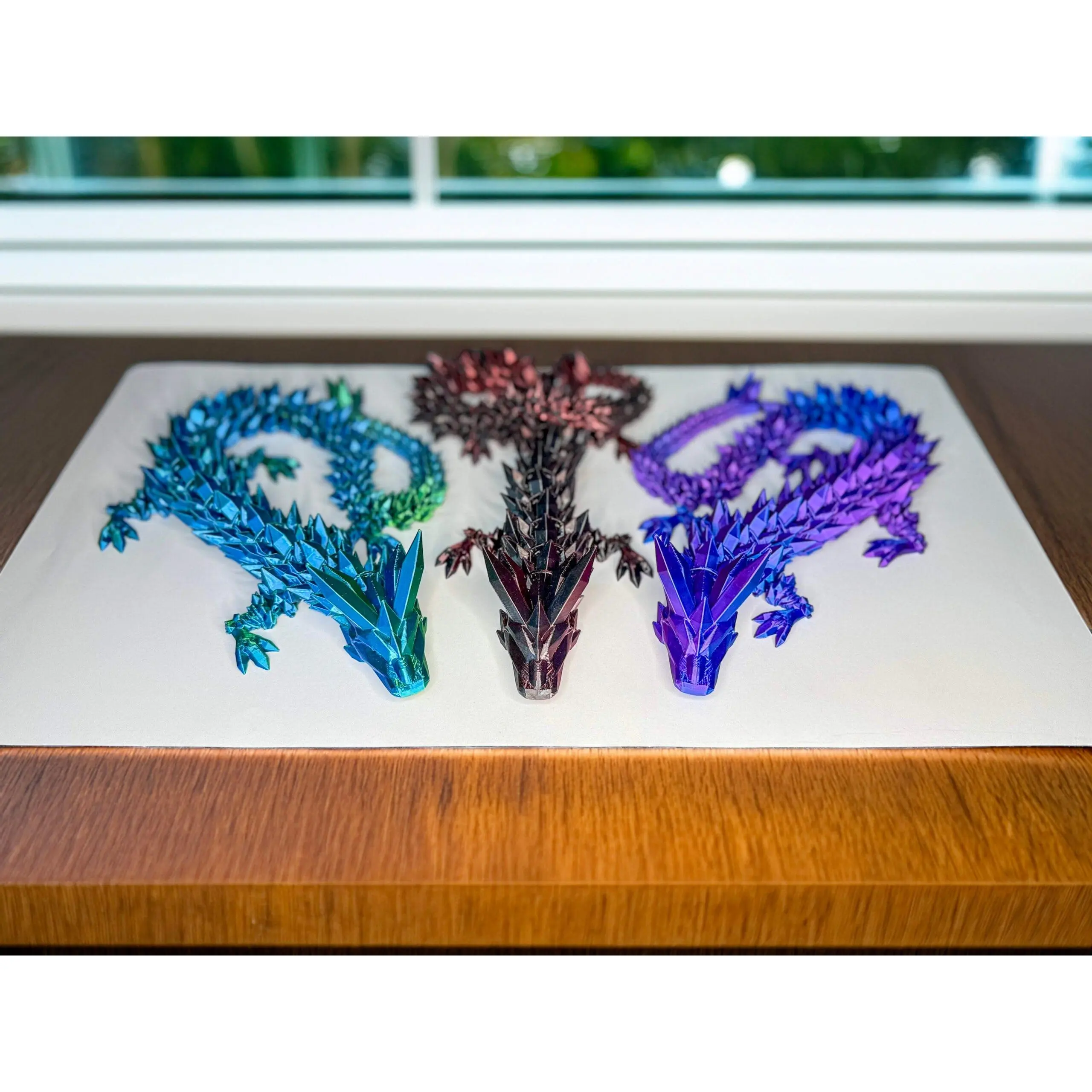 Articulated Crystal Dragon, 14 inches (Medium)