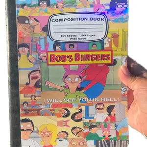 Composition Notebook - 100 Sheets 200 Pages Wide Ruled College Ruled Pages with Adorable Character Design & Stickers Included