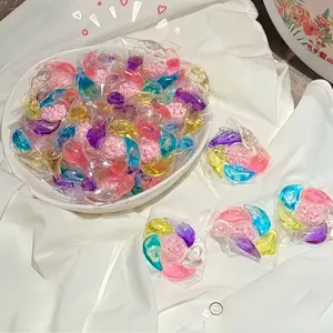 30/60pcs Six-In-One Laundry Pods, Laundry Detergent Beads, Deep Cleaning Liquid Detergent, Stain Removal, Low Foam Easy Wash, Home Travel Use