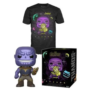 Funko POP! and Tee Marvel Avengers Infinity War Thanos with Gauntlet [Metallic] with Size XL T-Shirt Collectors Box Exclusive