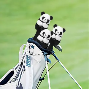 Panda Golf Head Cover, Fun Animal Design, Plush Protection for Most Clubs, Unisex Golf Accessory, Cute Gift for Golfers