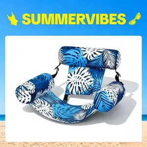Lnflatable Pool Float for Adults | SummerVibes Foldable Portable Pool Lounge Chair, Quick-Inflate Water Hammock for Cruise Trips, Beach Vacations, Pool Parties, Lake Camping, Summer Travel