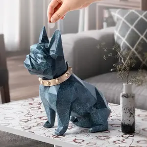French bulldog coin collector