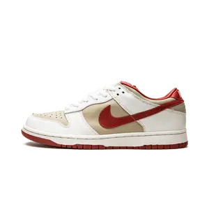 DUNK LO PRO MNS WMNS "Light Stone Varsity Red"