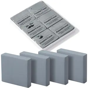 - Kneaded Eraser, 6 Pack, Grey, Kneaded Erasers for Artists, Art Eraser, Kneadable Erasers, Moldable Eraser, Art Erasers for Drawing, Artist Eraser, Drawing Erasers, Art Gum Eraser