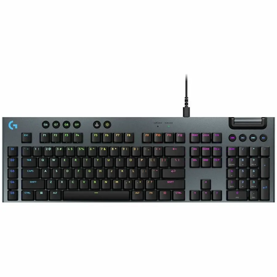 Logitech G915 X Low-Profile Wired Mechanical Gaming Keyboard - Black, Tactile Keys