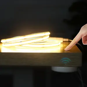 USB 5V COB LED Strip Light, Hand Sweep & Touch Dimming Switch LED Light Strip, Decorative Light for Cabinet, Wardrobe, Wine Cabinet, Bookshelf