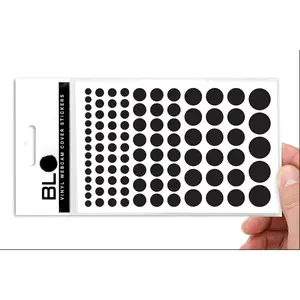 Vinyl Webcam Cover Stickers | Restickable & Stackable  Covers | for  Camera-endable Devices | 5-Sizes | 95 Black (Muted Matte)