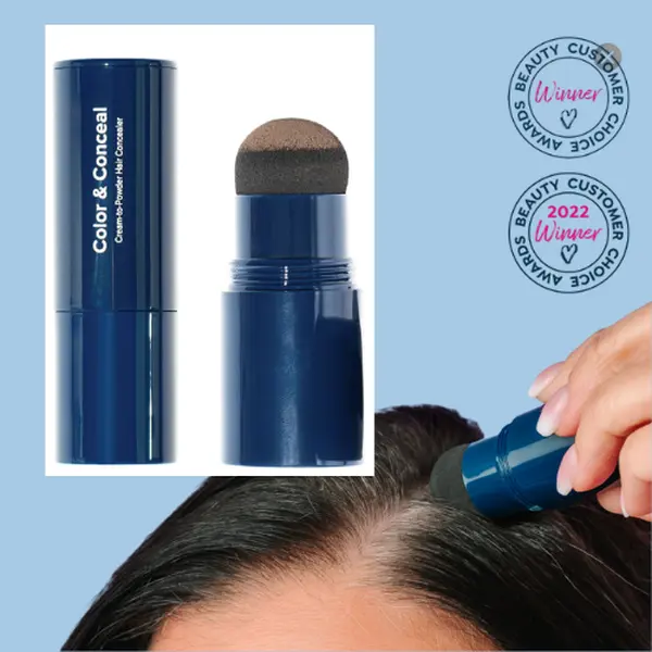Color & Conceal Root Touch-Up, Hairline Filler & Gray Hair Coverage | Long-Lasting Waterproof Concealer Stick for Hair- Color & Conceal,Haircare
