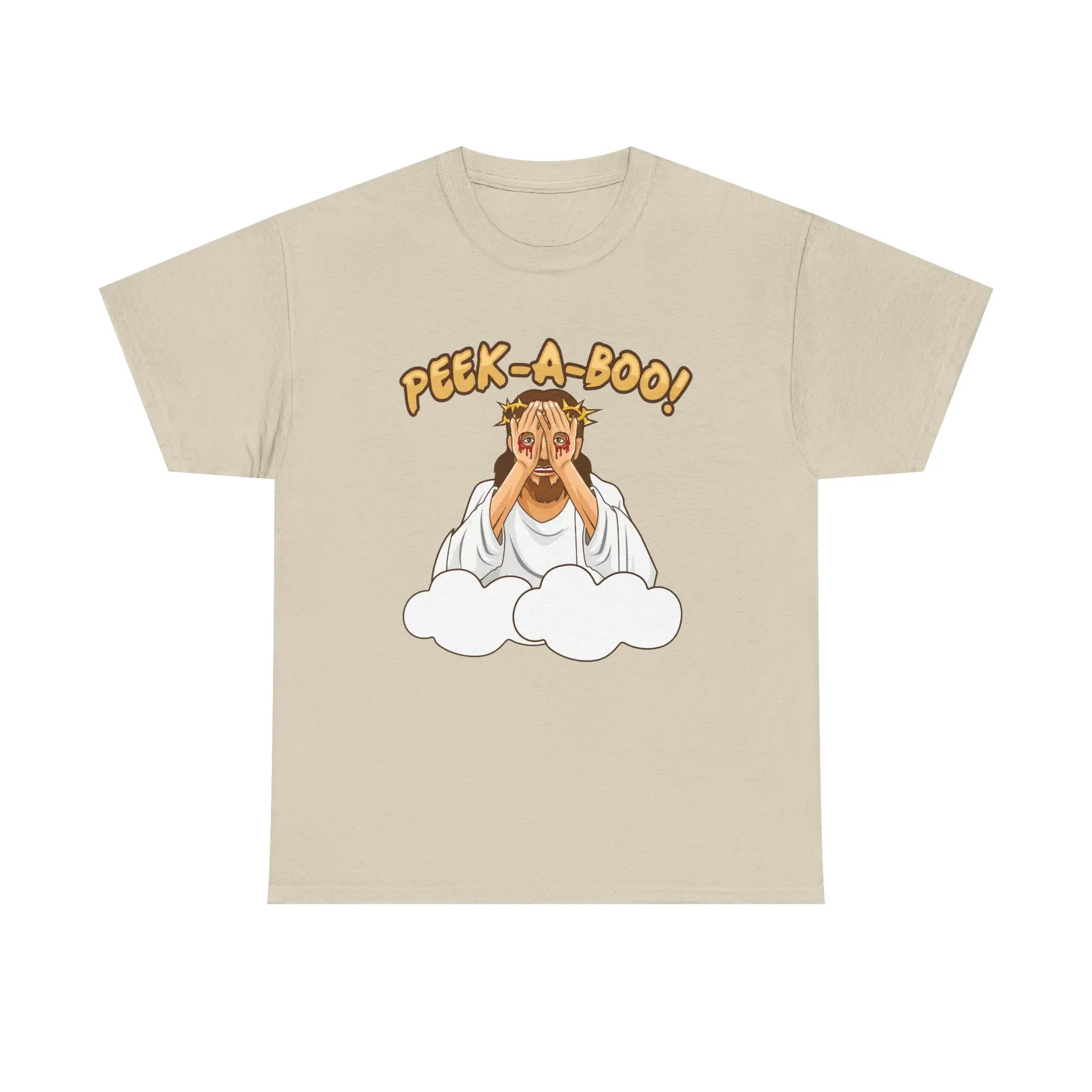 Jesus Peekaboo Shirt, Funny Christian Hoodie, Dark Humor Tee, Meme T-shirt