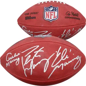 Archie, Peyton, and Eli Manning Autographed Duke Full Color Football - Fanatics Authentic Certified