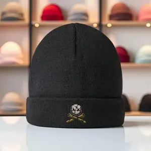 S&T Liv Golf Print Winter Knit Cap - Acrylic, Flexible & Soft, Lightweight Warm Beanie For Men & Women, Casual Outdoor Activities, Hip Hop Style, 7 Color Options, Perfect For Christmas, Thanksgiving, Easter Gifts, Winter Accessories |   Hip Hop Style Cap