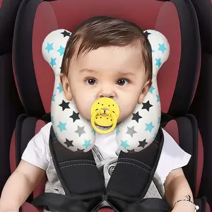 Baby Head Support Pillow for Car Seats and Strollers, Soft Polyester, 360° Protection, Lightweight and Portable, 0-3 Years, Perfect Gift