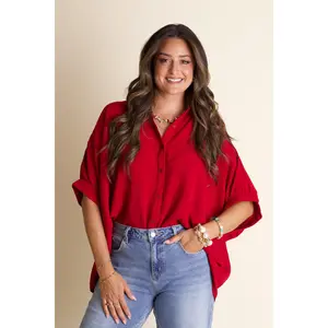 Boss Babe Button Up Airflow Top