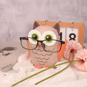 Creative Resin Owl Sunglasses Holder Pen Stand, Unique Desk Organizer for Office & Home Decor, Stylish Storage Solution