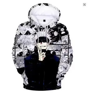 3D Print Anime Jujutsu Kaisen Hoodies Sweatshirts MenWomen 2023 Newest Fashion Streetwear Autumn Winter Plus Size Clothes Coat,