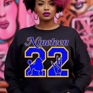 Sigma Gamma Rho Sweatshirt. Sigma Gamma Rho 1922 Sweatshirt. Sigma 1922 Sweatshirt. SGRhos, Lady Sigmas, Sigma Women, Pretty Poodles.