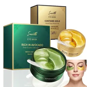 2-in-1 AM/PM Eye Mask: Avocado Hydrating & Brightening + Gold Foil Repair & Soothing – Reduces Puffiness, Targets Dryness – Daily Eye Care Must-Have