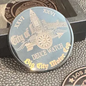 Custom Made Challenge Coin - Black Stainless Steel, Heavy, Built to Last, Any Badge, Logo, or Design