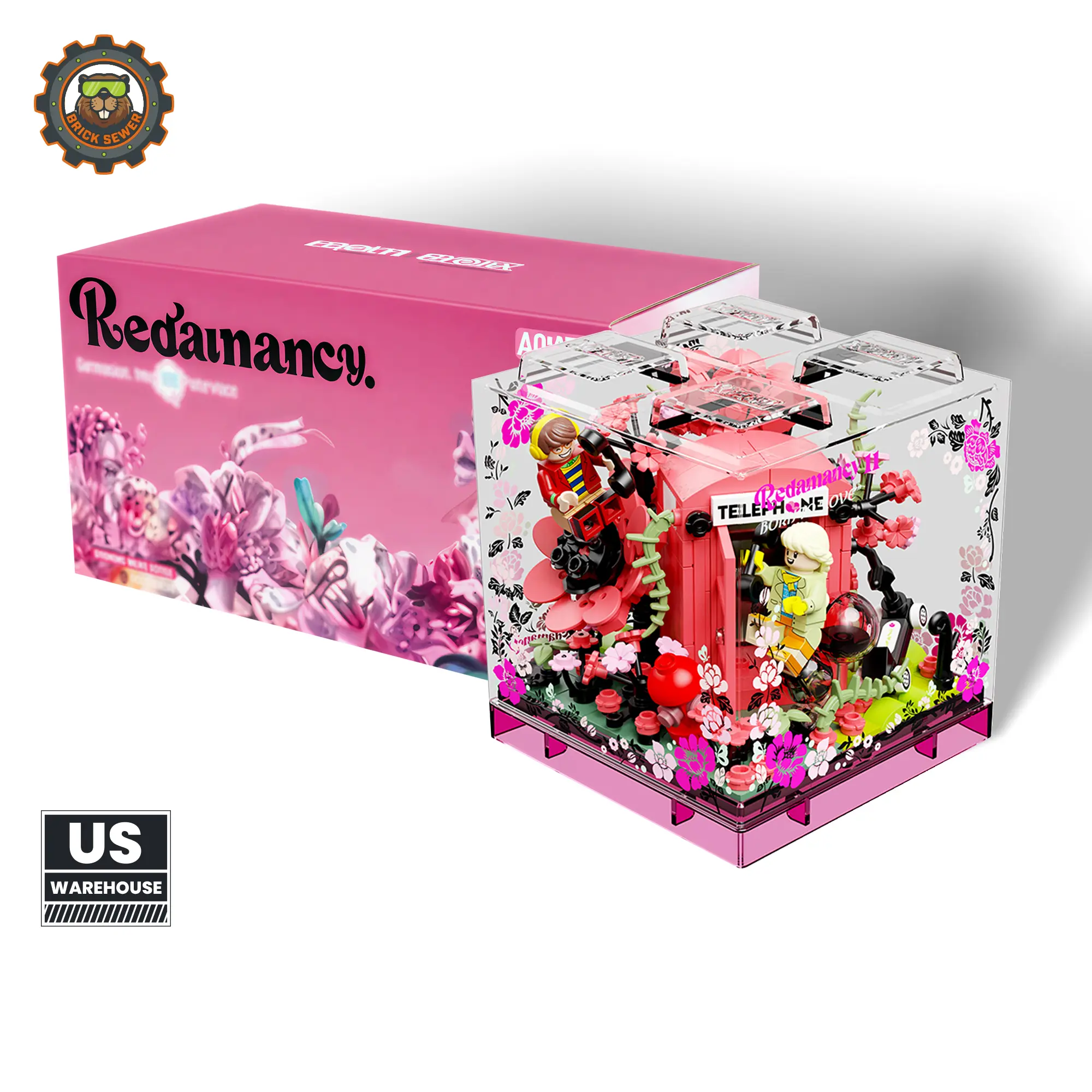 Redamancy Flower Building Set | Born to Love Series Brick Bouquet Model | Romantic Desk Decor Anniversary Gift
