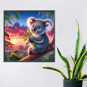Koala Design DIY Diamond Arts Colorful Painting Kit without Frame, 5D Diamond Arts Colorful Painting Kit, Wall Art Decor for Home Living Room Bedroom
