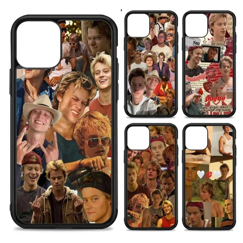 Rudy Pankow Outer Banks Hyperrealism Art Elegant Protective Silicone PC-TPU Cellphone Case - Shockproof, Waterproof Protector for iPhone 12-16 Plus Pro Max, Including 12 Pro Max Mobile Accessory