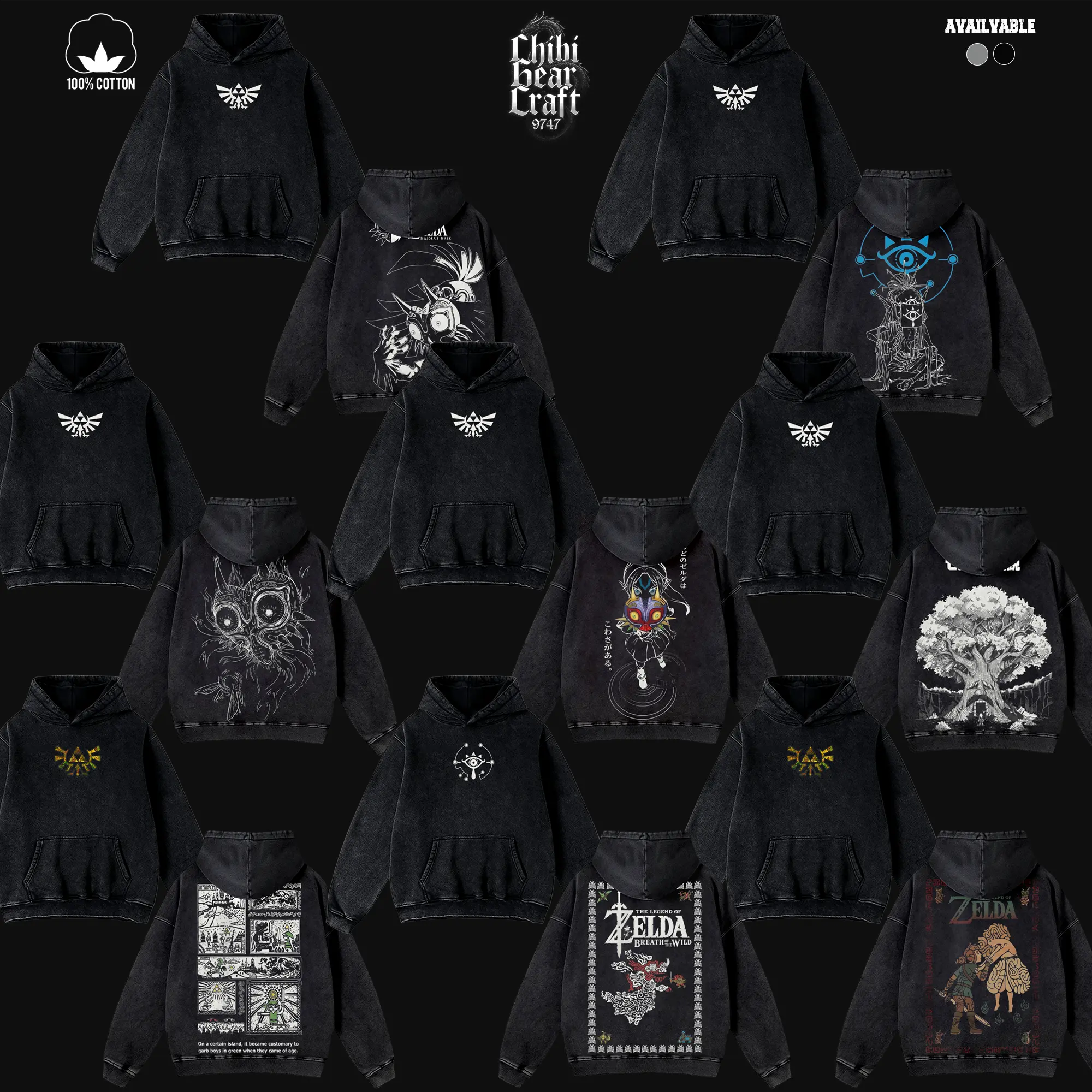 [COLLECTION] Legend Of Zelda Graphic Shirt Link Majora's Mask Breath Of The Wild Vintage Washed Oversized T-Shirt Dark Fantasy Hoodie Edgy Streetwear Y2K Merch Tee Gift For Game Fan Clothes