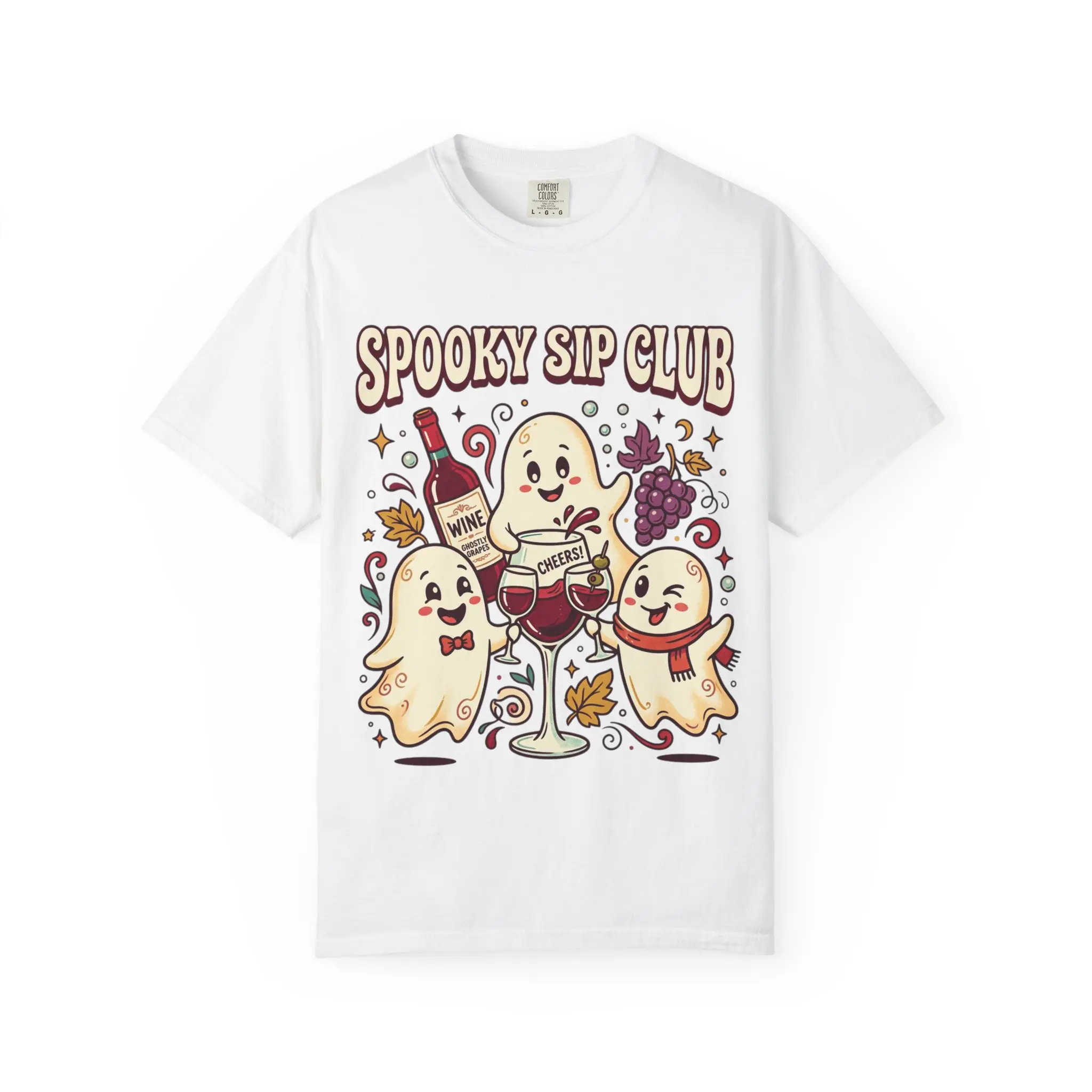Spooky Garment-Dyed T-shirt Cotton Fabric