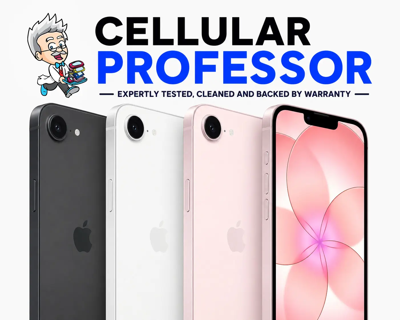 Refurbished Apple iPhone 17e 256GB 512GB Black / White / Soft Pink (Unlocked) eSIM SmartPhone - Premium