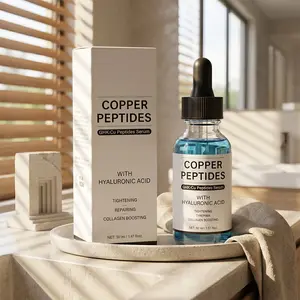 30ml Copper Peptides GHK-Cu Serum | Hyaluronic Acid | Tightening, Repairing, Collagen Boost | Fine Lines | 7-Day Glow for Mature Skin
