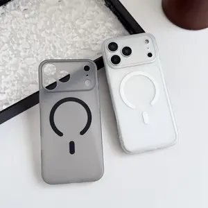 Ultra-Thin Matte Magnetic Protective Phone Case for iPhone 17 Pro Max/pro/air, Wireless Charging Compatible, Tpu Soft Shell, Anti-Scratch, Shockproof, Accessories