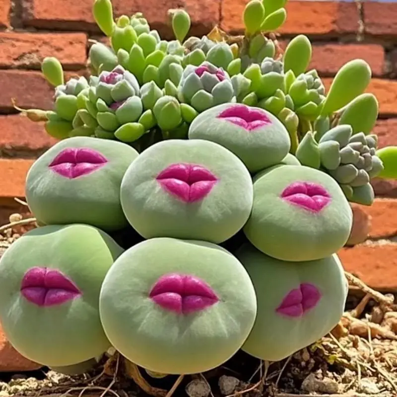 500Pcs Red Lip Succulent Seeds – Uncommon Succulent Variety for Collectors & Garden Lovers