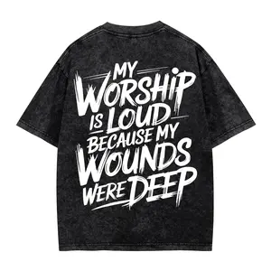 My Worship Is Lord Because My Wounds Were Deep Christian Washed T-Shirt