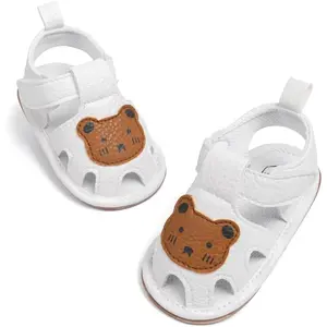 Baby Infant Boy Girl Sandals Newborn Non-Slip Soft Rubber Sole Sandals for Baby Boys Open-Toe Outdoor Casual Summer First Walkers Shoes