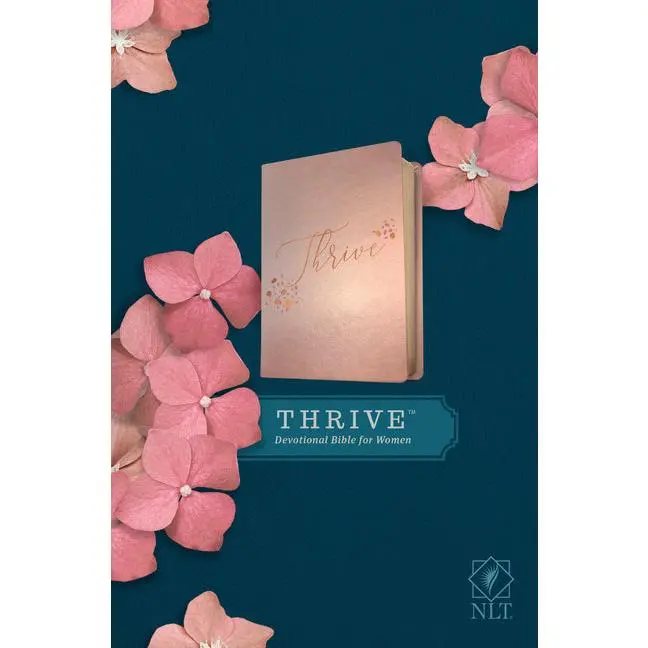 NLT Thrive Devotional Bible for Women (Leatherlike, Rose Metallic )