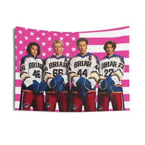 Briar University Hockey Team Tapestries, Belmont Cameli Pink Flag, Stephen Kalyn Indoor Wall Tapestries, Antonio Cipriano, Jalen Thomas Brooks, Off Campus Merch