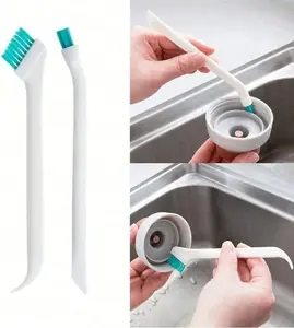 2Pcs Portable Bottle Cleaning Brush Set, Double-Ended with Tail Hook, Durable Soft Bristle Brushes for Water Bottles, Cups, Thermos, Kitchen & Bathroom Cleaning