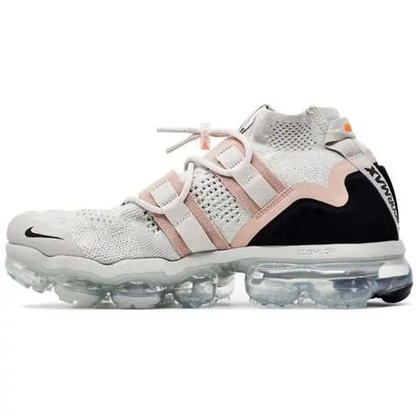 Nike Air VaporMax Utility Light Bone Mid Top Running Shoes Men's Black White AH6834-002