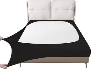 Easy-Going Box Spring Cover, 4 Way Stretch Smooth and Elastic Wrap Around Band 4 Sides Bed Skirt