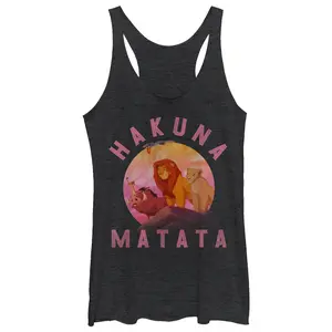 Women's Lion King Hakuna Matata Friend Scene Racerback Tank Top
