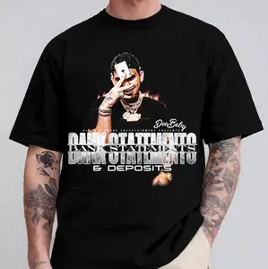 Deebaby Bank Statements & Deposits Trendy Music Graphic T-Shirt