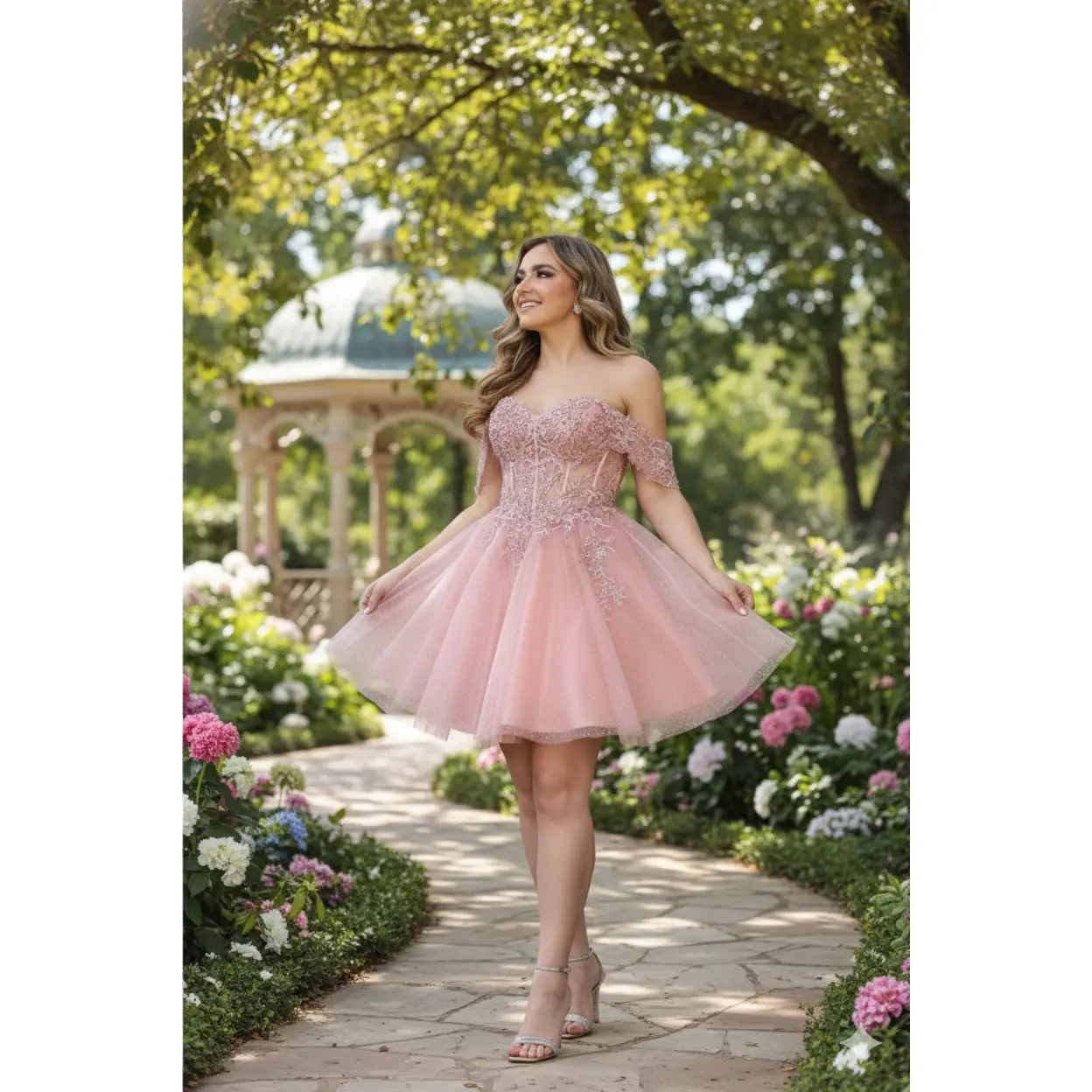 Dama Dresses for Quinceanera in Rose Gold Style MQ2080 Quince Outfit -  TikTok Shop