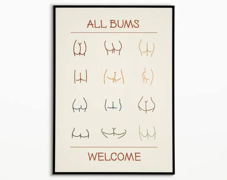 Bum Body Positive Poster