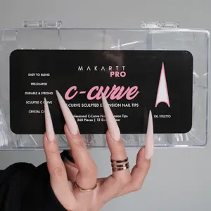 C-Curve Half Cover Nail Tips (360pcs) C-Curve Half Cover Nail Tips (360pcs)