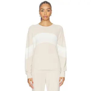 Barefoot Dreams Wavy Pullover in Stone