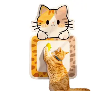 Cat scratch-resistant, chip-free, vertical wall sticker, cat scratch-proof sofa protection, and adhesive cat scratch pad toy.