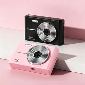 Digital Camera, Camera for Beginner with 2.4inch Screen, Autofocus Vlogging Camera for YouTube with Dual Lens, Memory Card, Anti-Shake, Compact Point and Shoot Digital Cameras