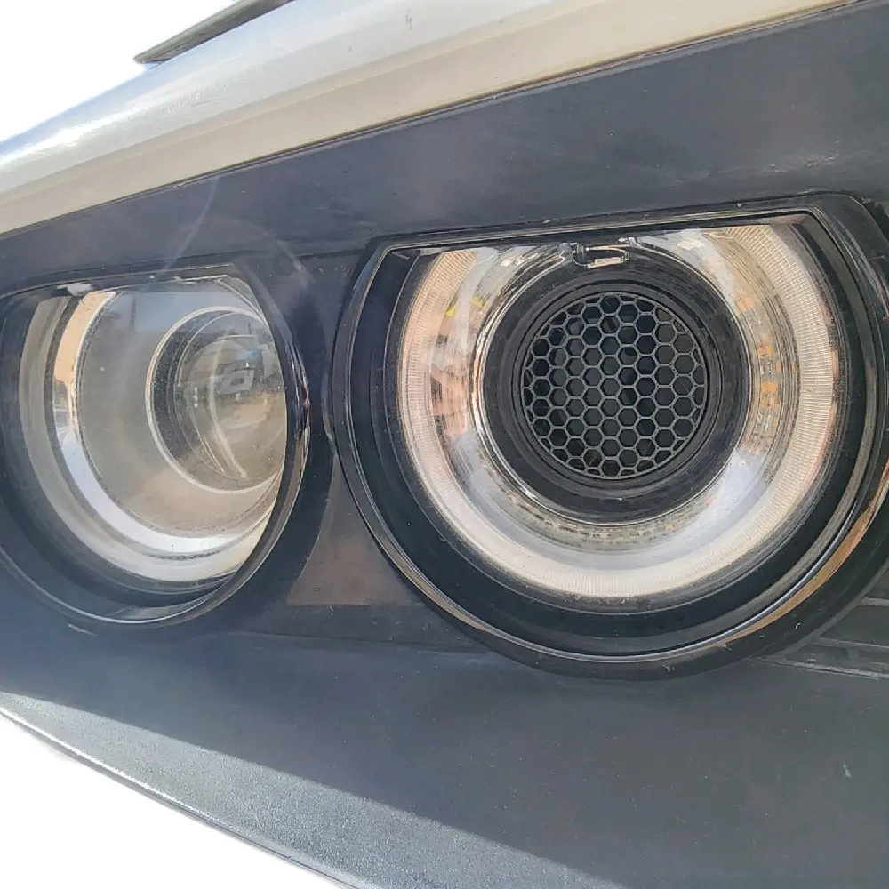 Dodge Challenger Intake Ring Headlight Insert Grille Cap Cover (Pair)