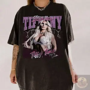 Tiffany Stratton Vintage Wrestling Shirt, Tiffy Time Shirt, Retro 90s Tee, Women's Wrestling T-shirt, Gift For Fan Top Streetwear Crewneck Shortsleeve